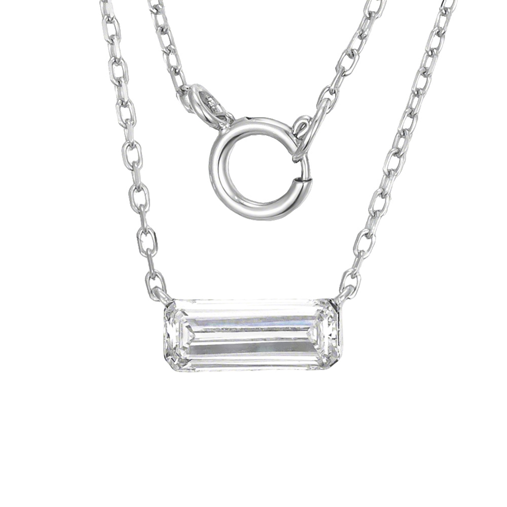 IMG_06771 Lab-Created Diamond Bar Pendant in 14K/18K Gold for Dating & Leisure (0.55 ct) – Image 1