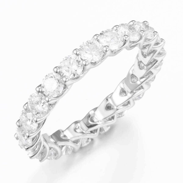 Lab round Diamond Everyday Ring Diamonds encircle the finger  (2.00 ct tw) in 14K/18K Gold & Platinum​