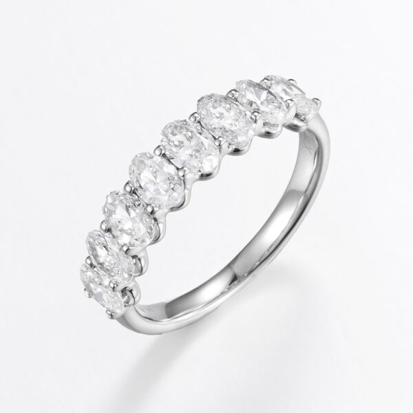 Pave Lab-Grown Diamond engagement Ring (2.18 ct tw) in 14K/18K Gold & Platinum​