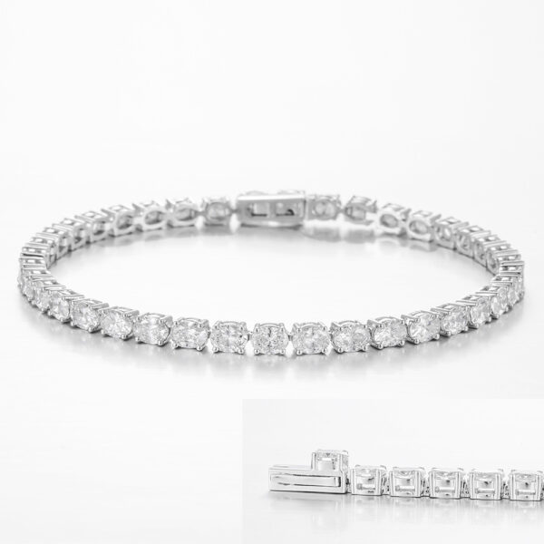 Lab-Grown Diamond Romantic Evening Bracelet in 14K/18K White/Yellow Gold(6ct tw)