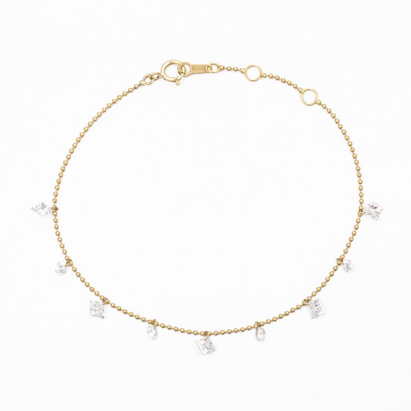 Lab-Grown Diamond Romantic Date Bracelet in 14K/18K White/Yellow Gold (1.6 ct tw)