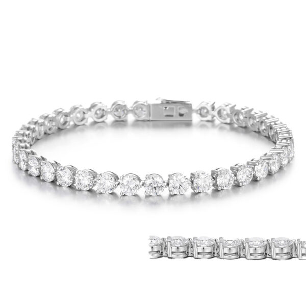 Lab-Grown Diamond Friendship Gathering Bracelet in 14K/18K White/Yellow Gold(9ct tw)