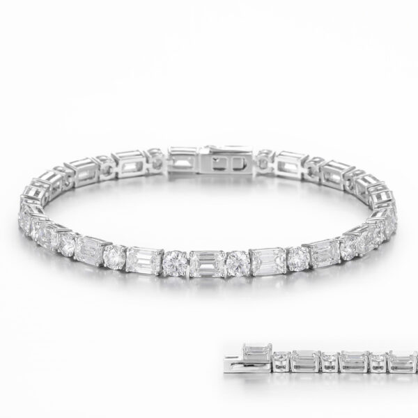 Lab-Grown Diamond Professional Office Bracelet in 14K/18K White/Yellow Gold(14ct tw)