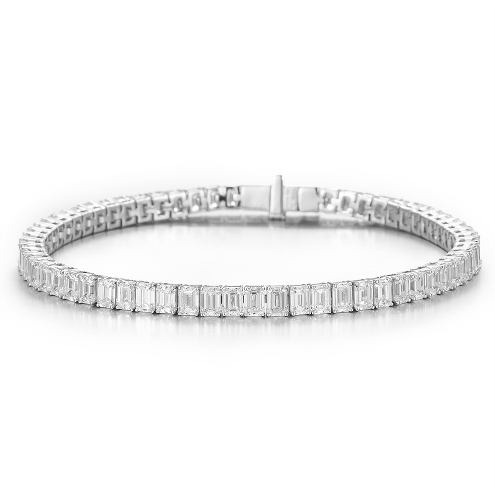 IMG_3164 Lab-Grown Diamond Travel Tennis Bracelet in 14K/18K White/Yellow Gold(11ct tw) - Image 1