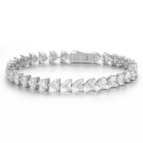 Lab-Grown Diamond Anniversary Tennis Bracelet in 14K/18K White/Yellow Gold(13ct tw)