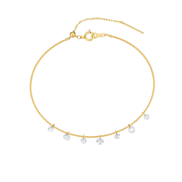 Lab-Grown Diamond Everyday Elegance Bracelet in 14K/18K White/Yellow Gold (0.9 ct tw)