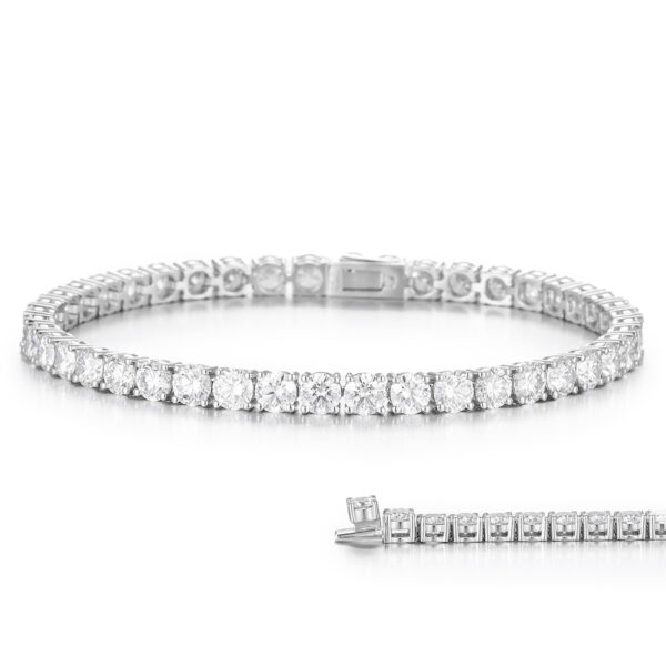 Lab-Grown Diamond Travel Companion Bracelet in 14K/18K White/Yellow Gold(9ct tw)
